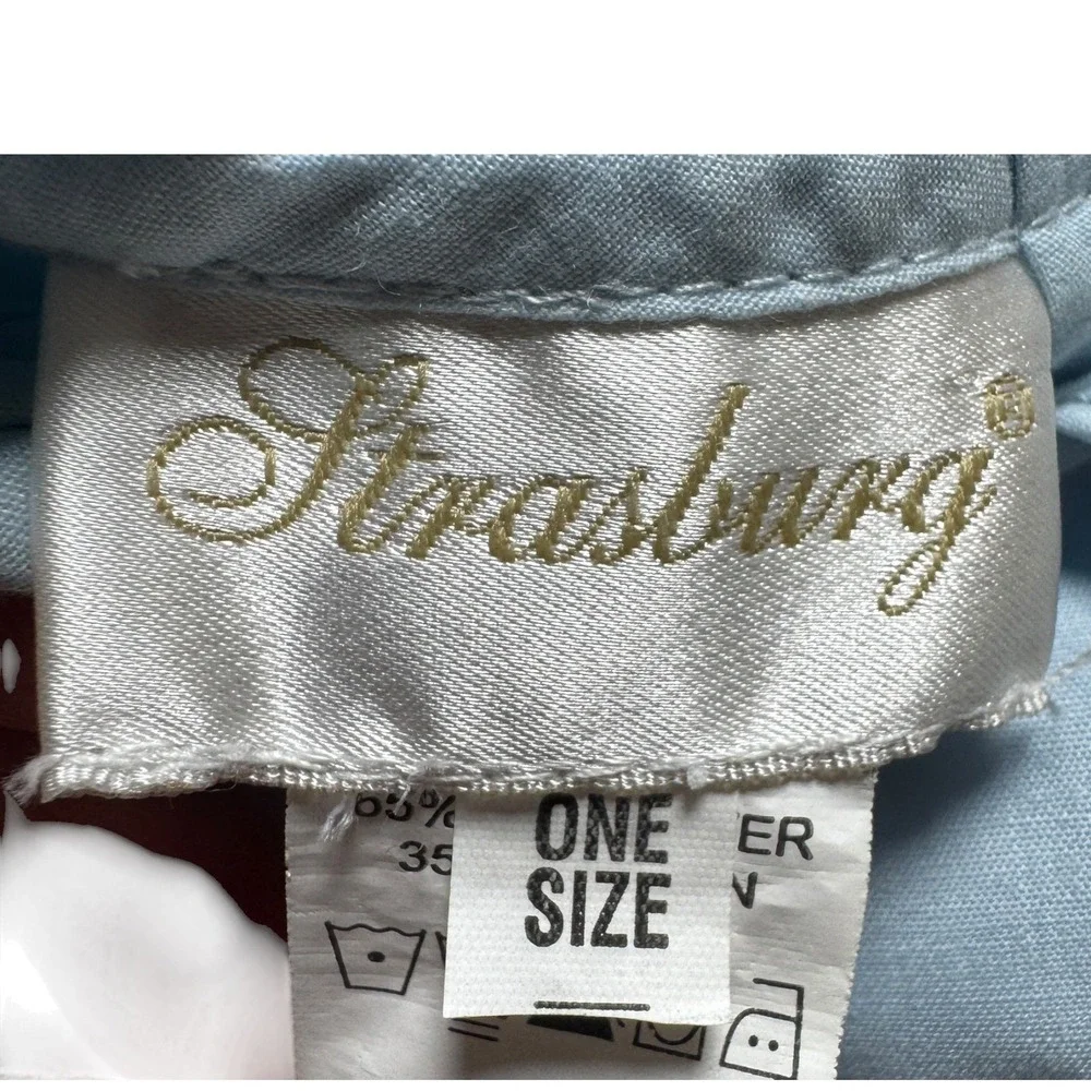 Strasburg Children Baby Blue Christening One Size Romper Heirloom Gown NWT Boy